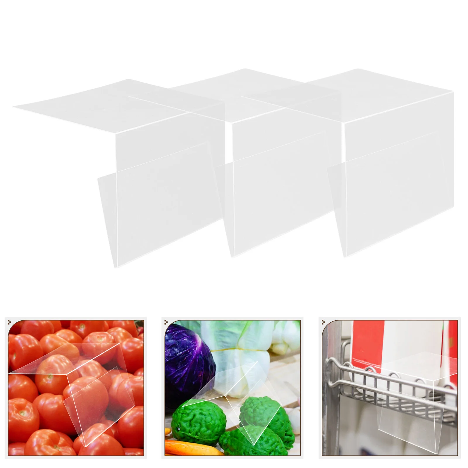 

10 Pcs Bookshelf Labels Holder Right Angle Clothing Hanging Tag Price Sign for Shop Clip Holders Pvc Hanger