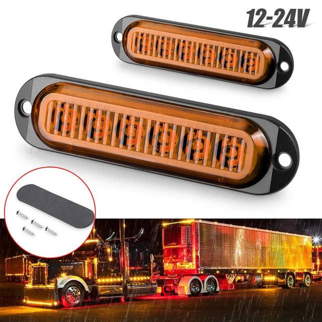 Enquêter de gabarit latéral à 20 LED, feu de dégagement arrière à LED,  remorque de camping-car, camion, bateau 514 up, feux arrière rouges pour  camion, 24V, 2 pièces - AliExpress