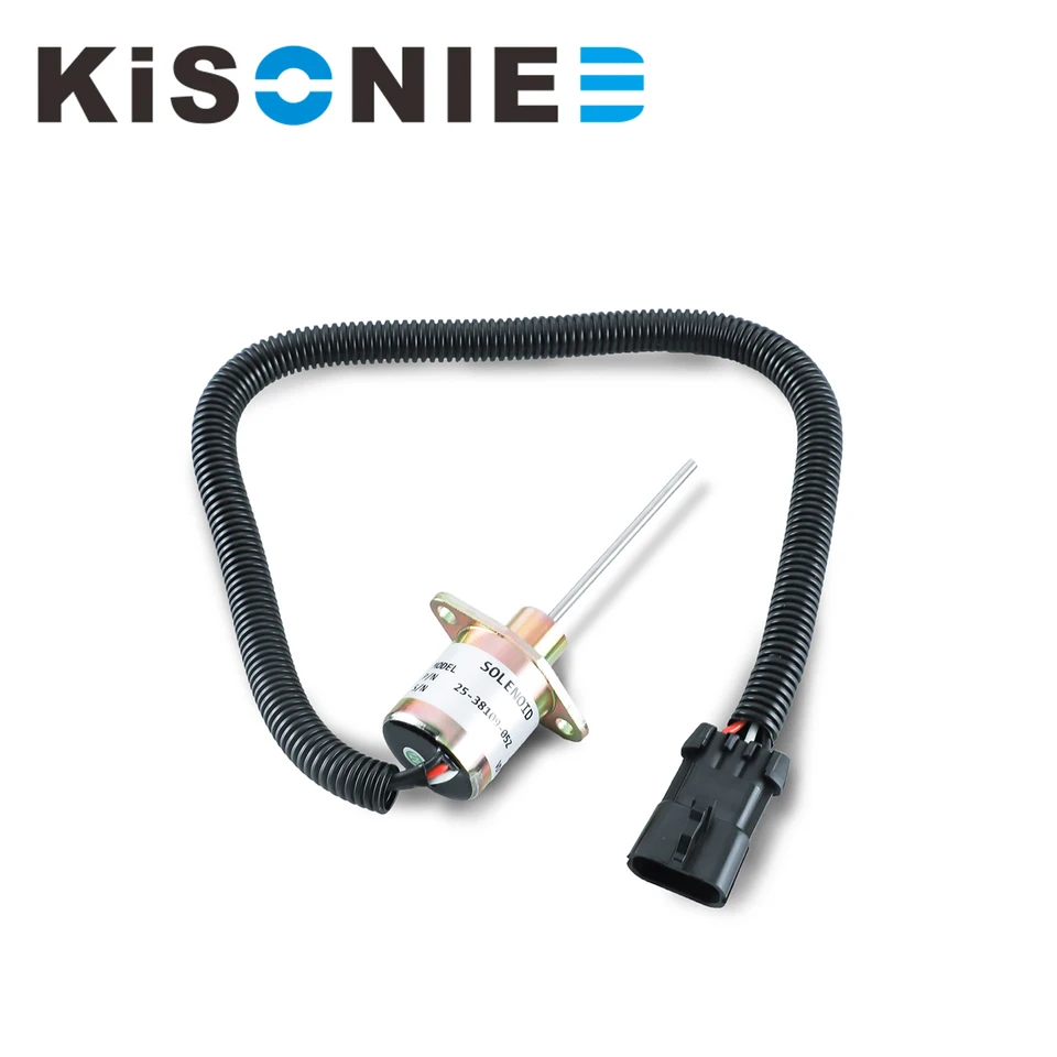 Fuel Shut Off Solenoid Stop Valve 12V For Kubota Engine V2203-DI, Carrier Vector 1800/1800MT - View #7