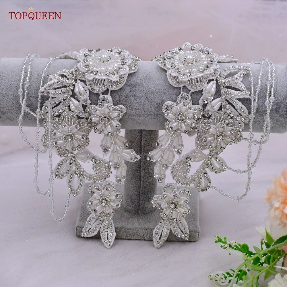 Silver Epaulets Shoulder Decorative Jewelry Fashion Temperament Clothes Accessories Handmade Beaded Rhinestones silver epaulets