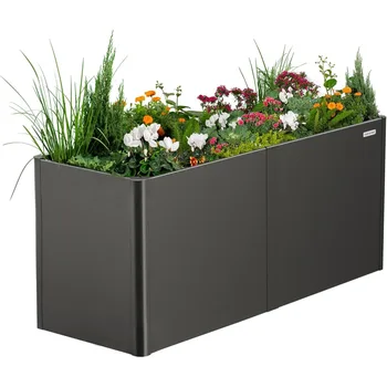 32" Extra Tall Metal Raised Garden Bed – 27" x 83" Heavy-Duty Planter 1