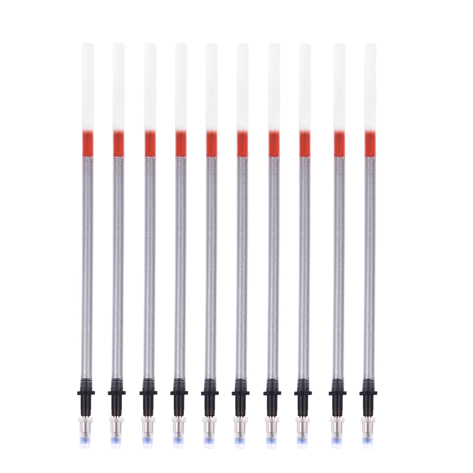 10 Stylos Recharge Argentés Pour Marquage Cuir & Tissu - Outil Couture, Broderie | Effaçable Au Détergent