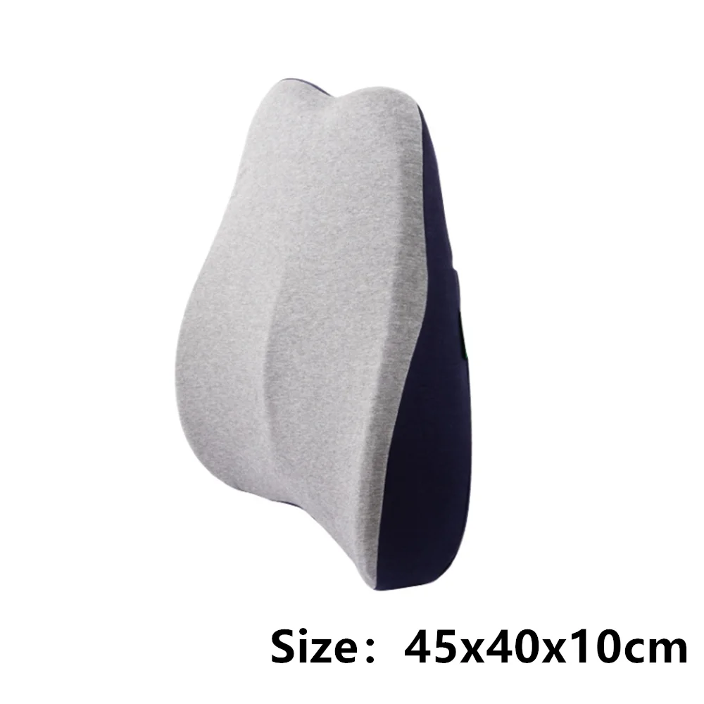 

Lumbar Cushion Back Support Pillow Memory Foam Orthopedic Office Relax Pads Back Waist Pillow for Office Chair Car Sofa