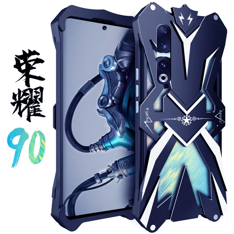 Hot Metal Steel Machinery Thor Heavy Duty Armor Telefono In Alluminio Per Honor 90 Honor90 Pro Custodia Da Gioco Cover