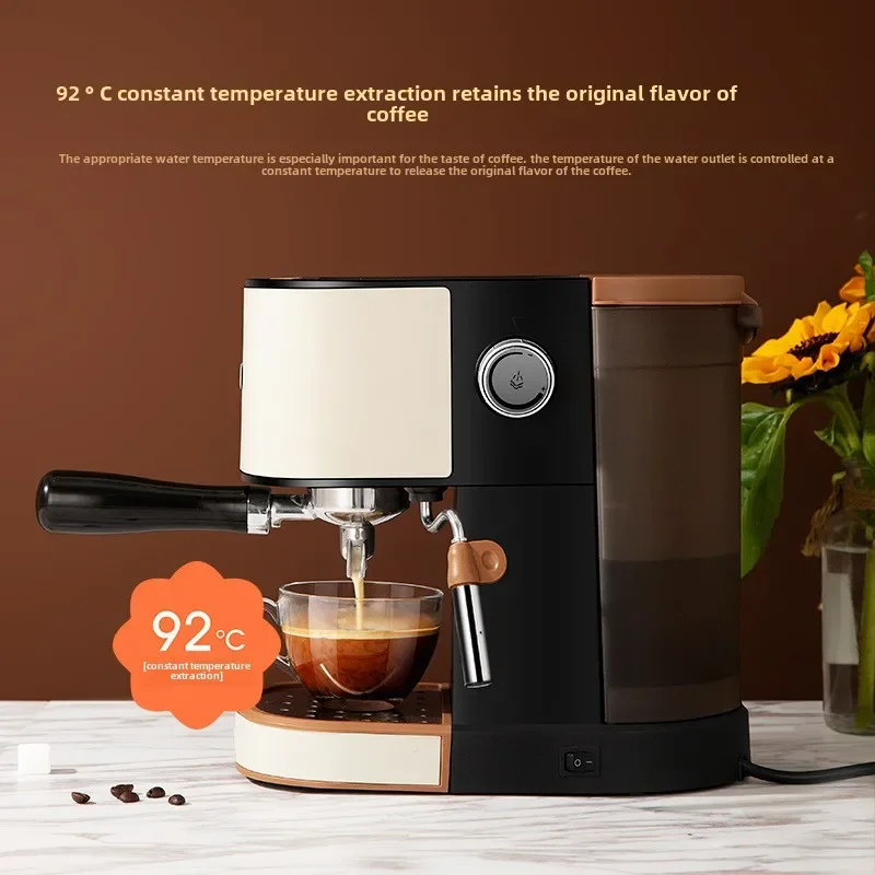 Home Office Small Italian Coffee Machine Automatic Pump Pressure Steam Milk Foam Machine Integrated Coffee Pot 20bar