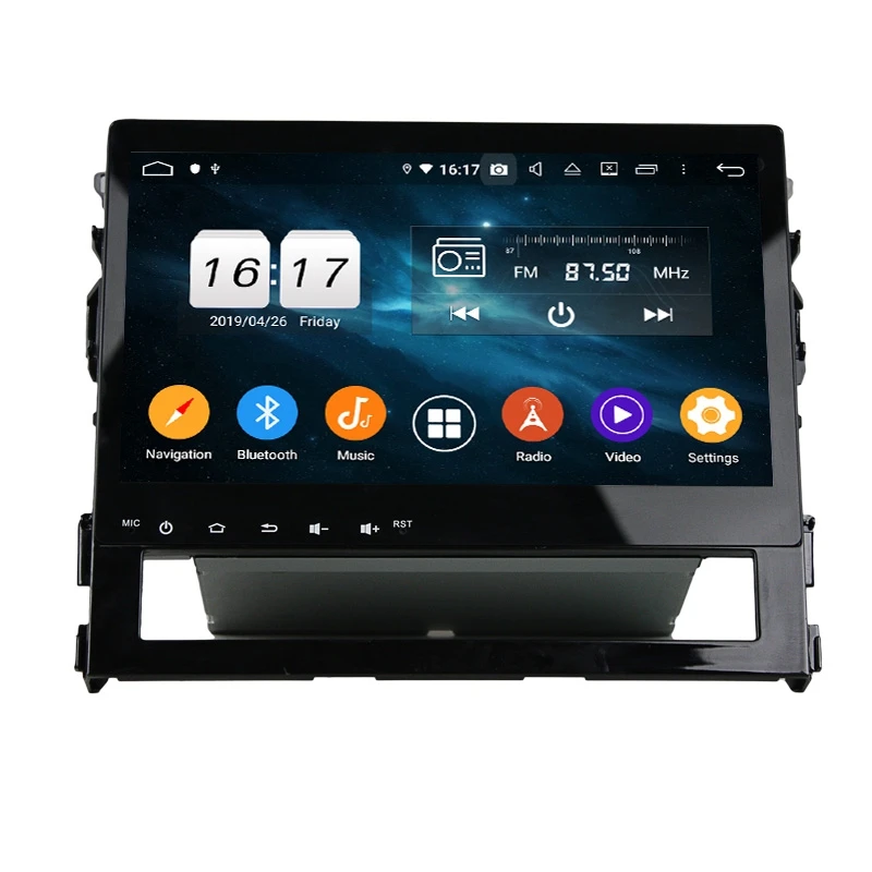 KLYDE Android System Car Mp3 Music Player HD 2.5D  Land Cruiser 2016-2019 Full Touch Screen with Stereo Radio Video GPS WIFI