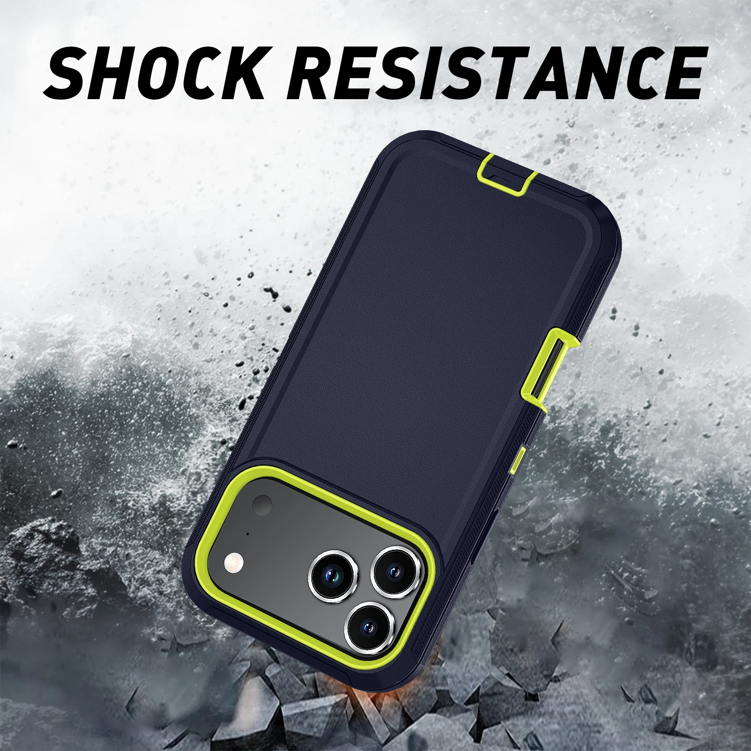 Shockproof Armor Defender Phone Case with Stand - Hard PC+TPU Protective Cover
