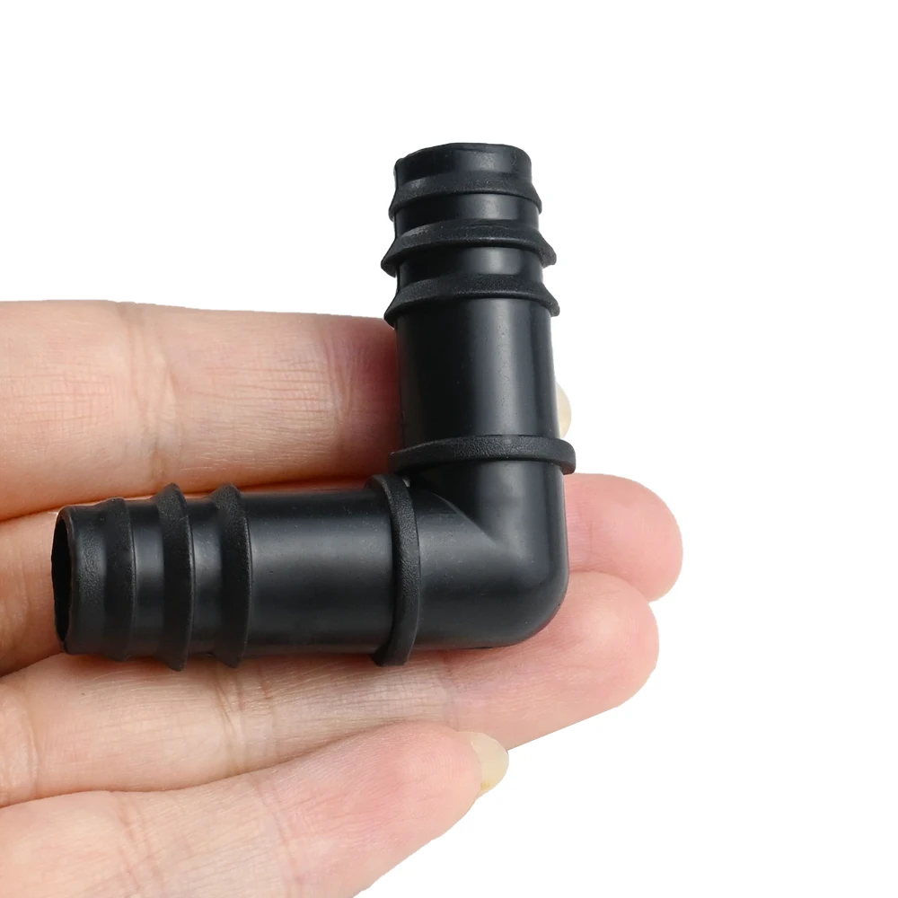 1/2" Drip Irrigation Fittings Kit 10Pcs Straight Tee Elbow Plug for 16MM Tubing Garden Watering Hose Connectors