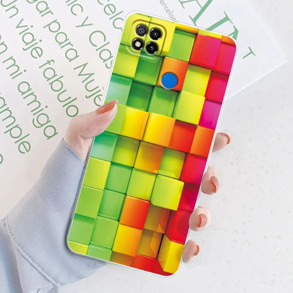 Sleek Marble Transparent Silicone Soft TPU Case - Stylish Protective Bumper Back Cover for Xiaomi Redmi 9C/9C NFC