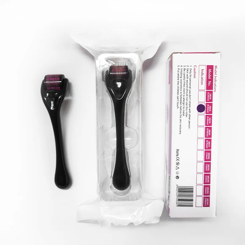 Derma Roller para cuidados com a pele e crescimento do cabelo, Microneedling Face Roller, Dermaroller Unisex, Medical Grade, 540 Pins