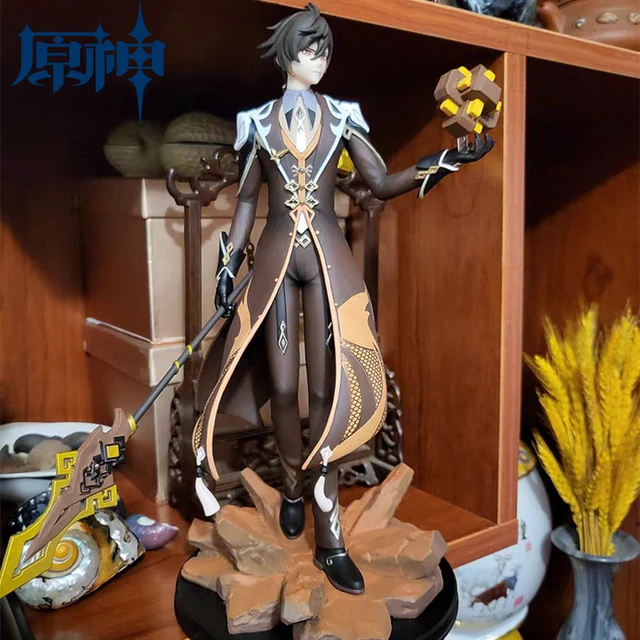 28cm Genshin Impact Zhongli Anime Figure Gk Action Figures Statue Figurine  Pvc Model Doll Desk Decoration Ornement Toy Kids Gift - AliExpress