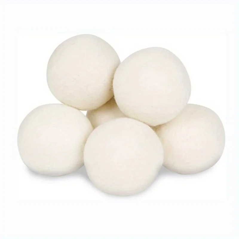 3pcs Laundry Ball Premium Reusable Wool Drying Balls Laundry Essentials for Soft Clothes Anti-Static Washing Machine Accessories