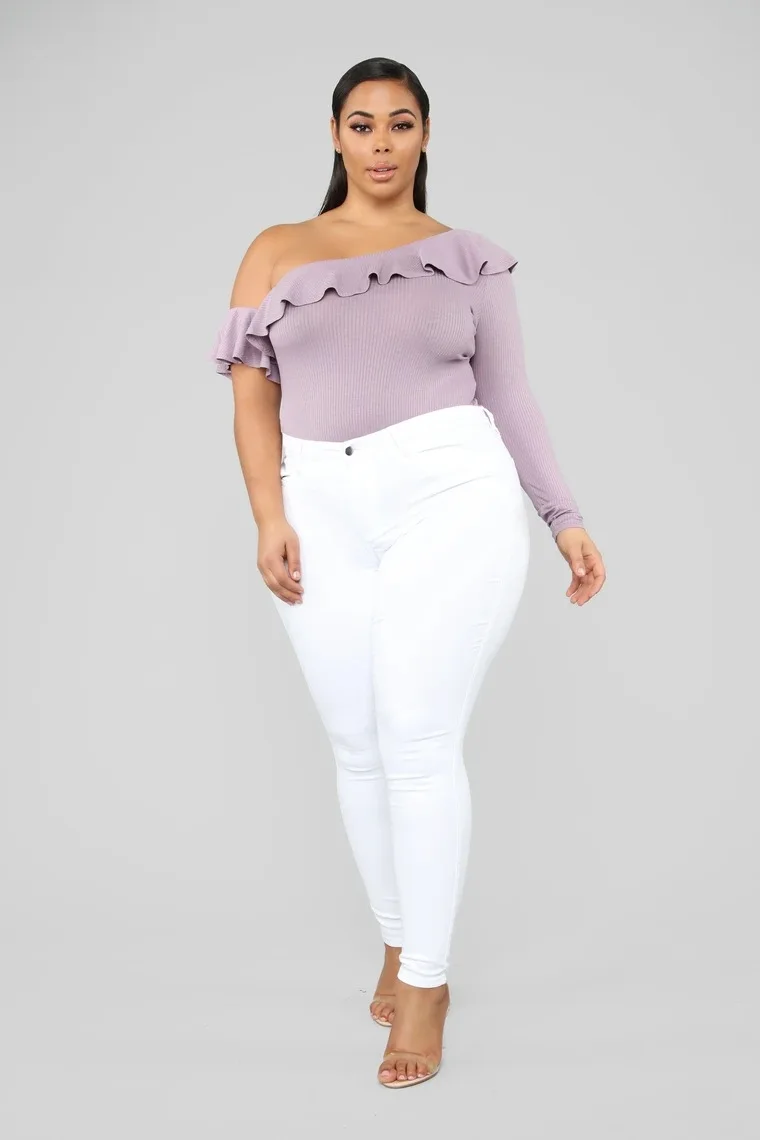 Plus Size Skinny 5xl Jean For Women High Waist Stretchy Denim Trouser Lady Fashion Pencil Pants 2023 Spring Outfits Wholesale