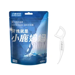 Fawnmum Dental Floss Picks - Premium Oral Care Set (Double line 100pcs)