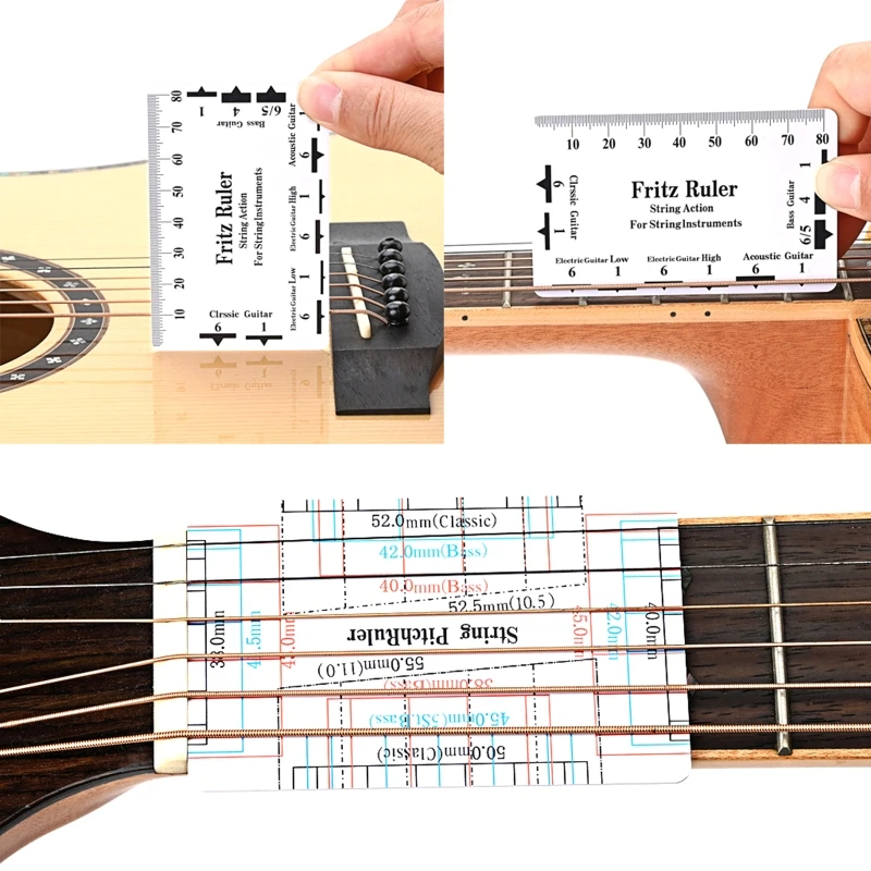 string-action-gauge-ruler-bass-guitar-string-pitch-ruler-string