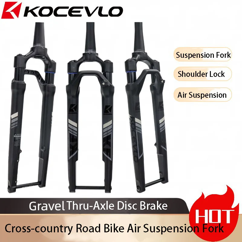 GRAVELDiscBrakeOffroadRoadBikeFrontFork700CBicycleLockedAir
