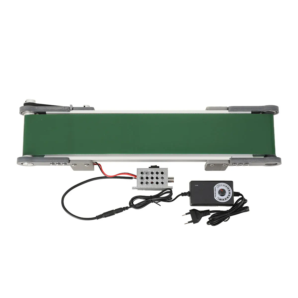 Desktop-Förderband 10x50CM mit Einstellbarer Geschwindigkeit, Elektromotor, AC 100-240V, Rückwärtslauf mit Controller, Mini-Förderband – Detail 15