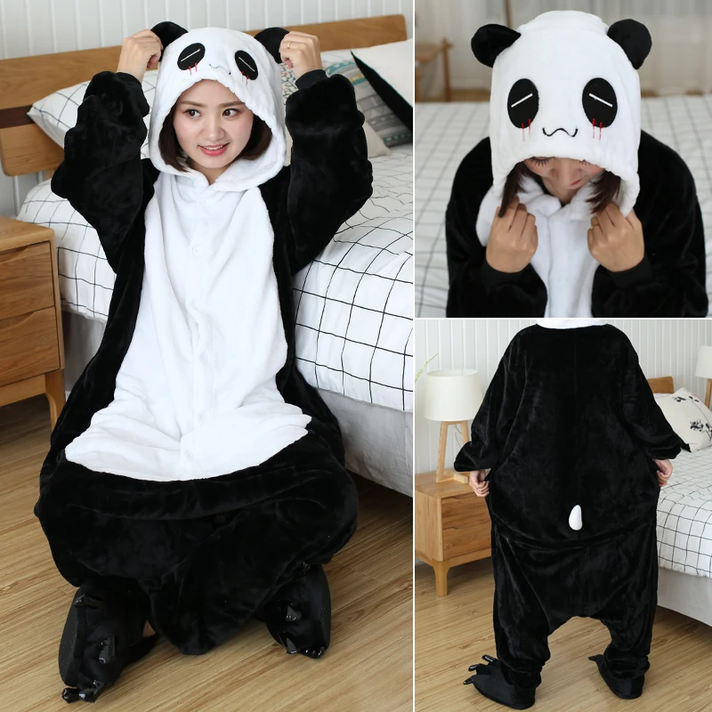 Kids pajamas Kigurumi Children's Onesie for Boys Girls Unicorn Pyjamas Flannel Kids Stitch Pijamas Suit Animal Sleepwear Winter Panda Pajamas