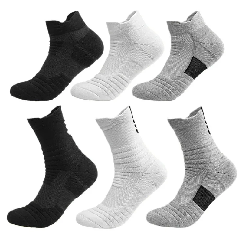 Herr sportsockor för löpning och basket höst vinter_voghion.com