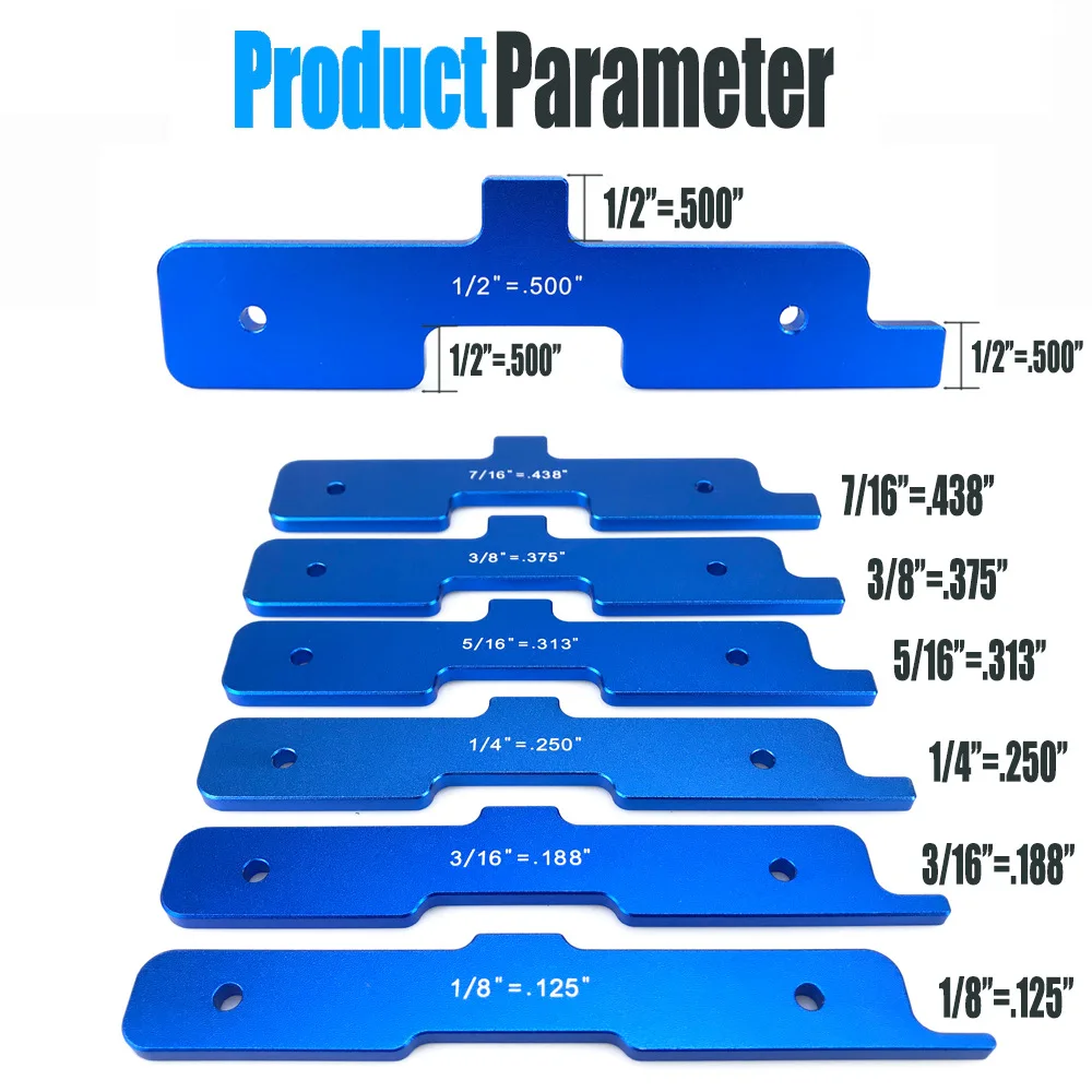 7-Piece woodworking milling cutter measuring block, precision milling ...