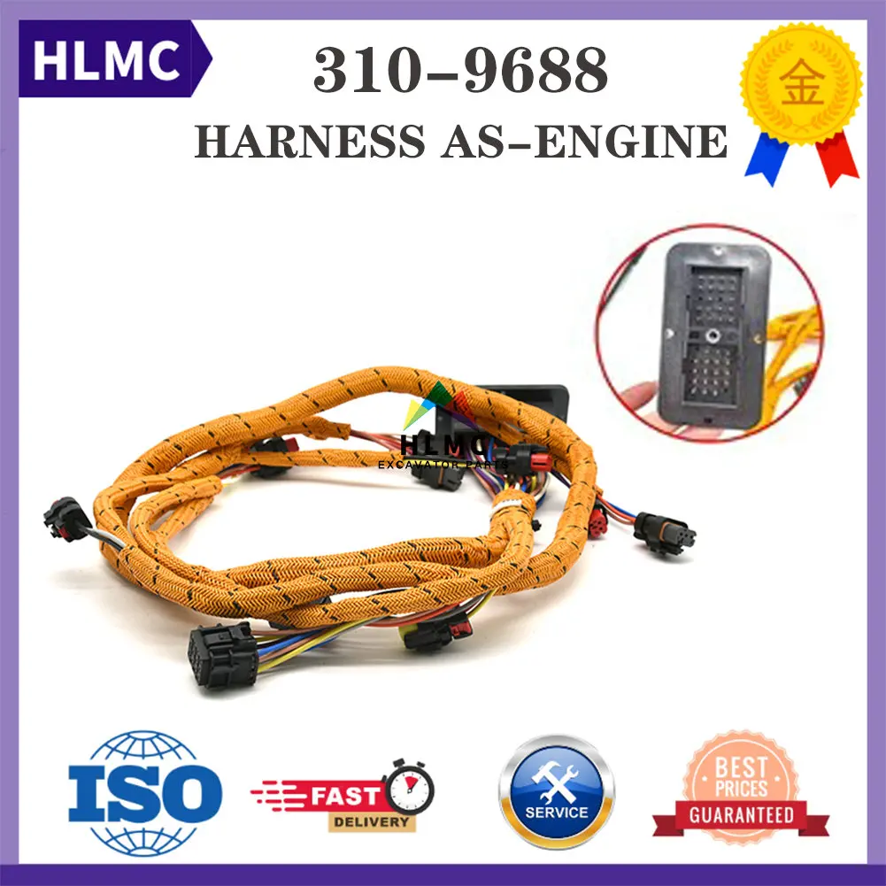 

E319DL E314DCR E319D E314D E312D E312DL Wire Harness 5193844 3109688 312D 315D C4.2 Engine Harness 519-3844 310-9688