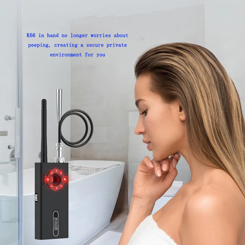 K66 Strong Magnetic Infrared Scanning Wireless Smart Signal Detector Hotel Anti Camera Positioning GPS Monitoring Detection camera detector anti sneak shooting anti monitoring infrared detection scanner vibration wireless signal detector to protect