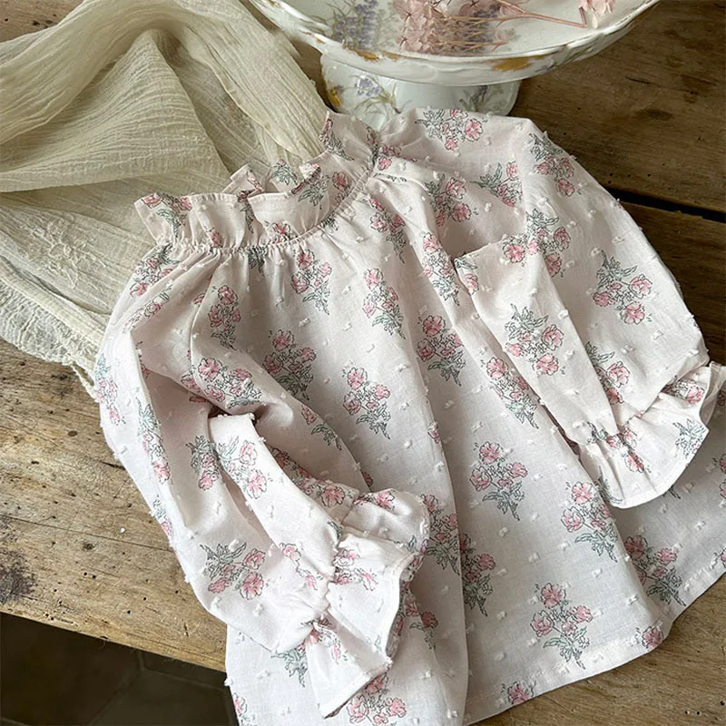 Kids Baby Girl Spring Cotton Pullover Tops