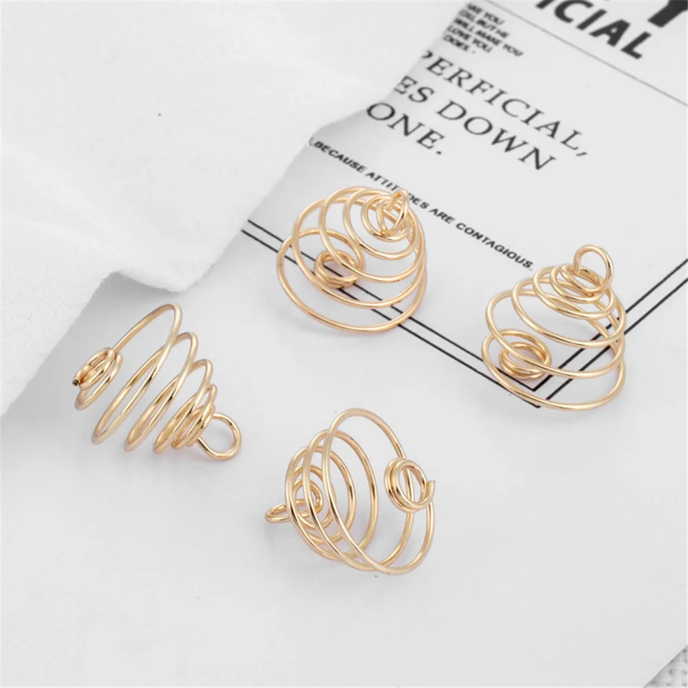 

14k gold wrapped accessories mosquito incense earrings/pendant pendants hairpin pendants 12 * 16mm handmade material diy ornamen