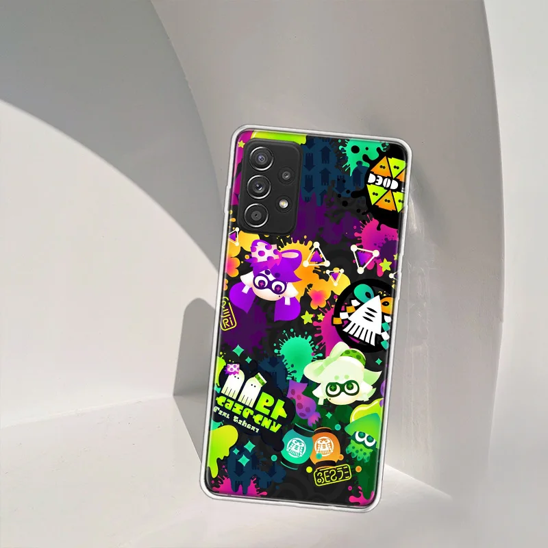 게임 S-스플래툰즈 폰 케이스 삼성 A54 A57 A37 A17 A14 A15 A12 A24 A34 A55 A35 A25 A52S A07 A05S A04S A22 A32 A72 갤럭시 노