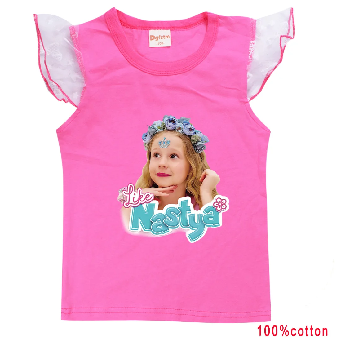 

Lovely Like Nastya Kid T Shirt Cotton Baby Girl Short Sleeve T Shirt Fashion Clothes Toddler Boy O Neck Tees Little Student Tops