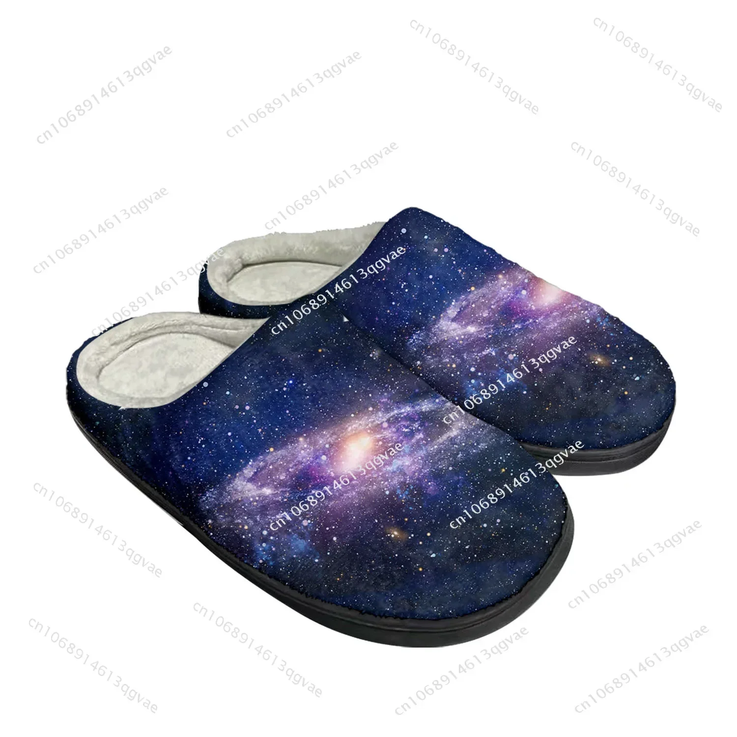 Galaxy Celestial Home Cotton Slippers High Quality Mens Womens Plush Bedroom Casual Keep Warm Shoes Customized Thermal Slipper