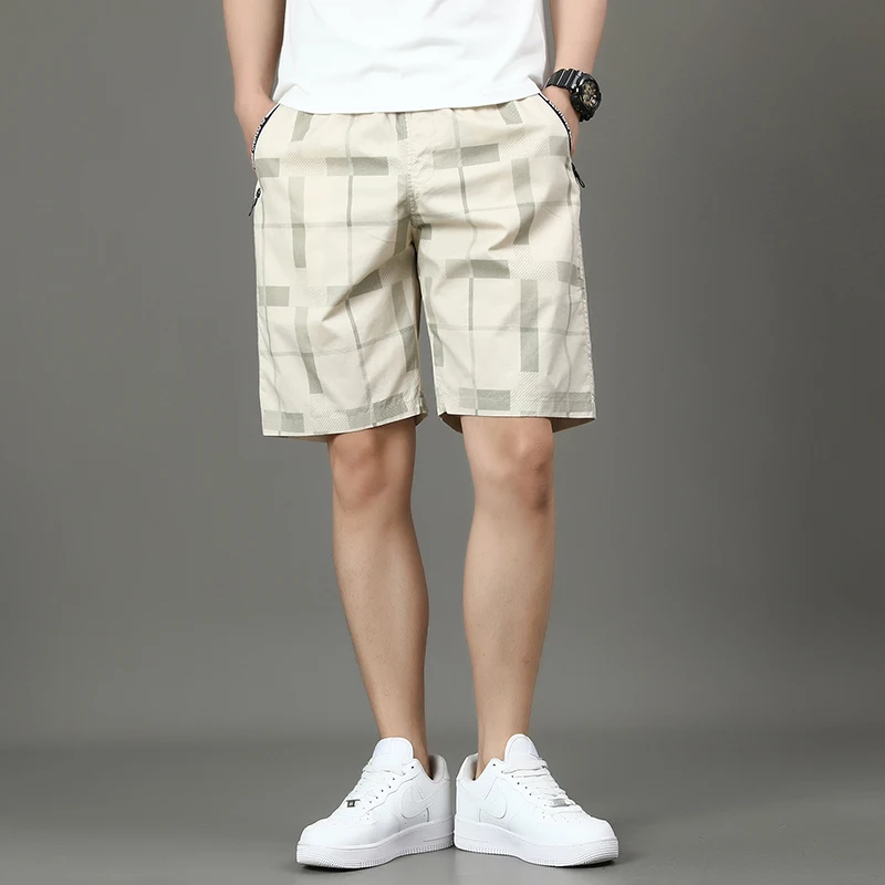 Summer Cargo Shorts Men Buttons Loose Casual Multi-Pocket Shorts Streetwear Hip Hop Military Tactical Shorts