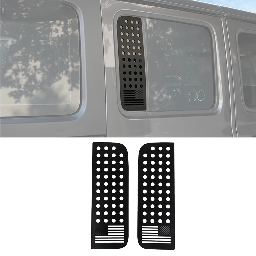 

Car Rear Door Window Glass Panel Decoration Cover for Jeep Wrangler JL JLU 2018 2019 2020 2021 2022 Exterior Accessories