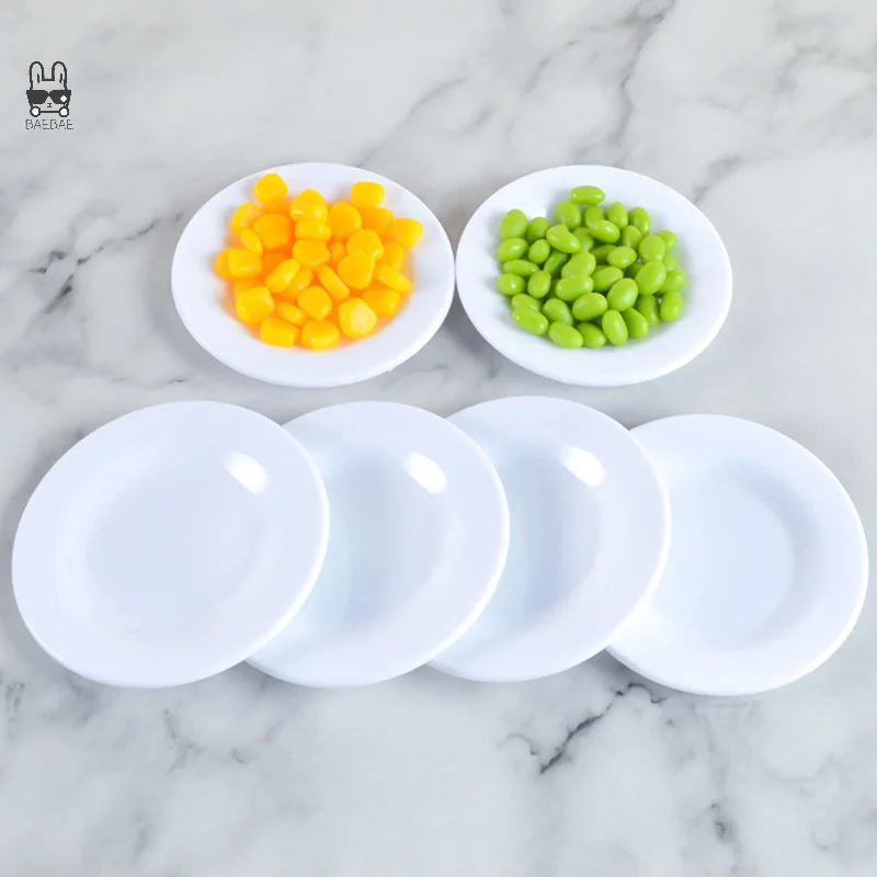 

1 шт. 9 см тарелка, посуда, кукольный домик, мебель, миниатюры, кухонная игрушка, лучший подарок для кукольного домика, аксессуары