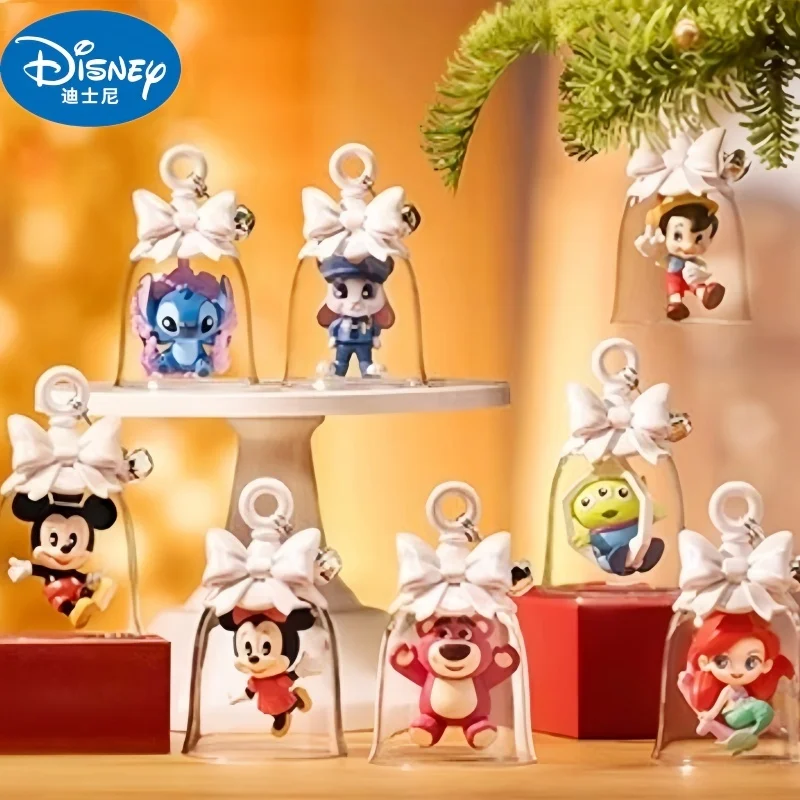 New Genuine Disney 100Th Anniversary Bell Series Blind Box Trend Toys Cartoon Stitch Lotso Trend Toys Collection Regali Di Compleanno