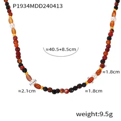 Elegant Colorful Pearl & Beaded Necklace Set - Luxury Jewelry (Necklace 1934)