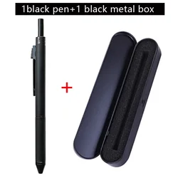 Multicolor Gravity Sensor 4-in-1 Ballpoint Pen and Mechanical Pencil Set (Black pen with box)