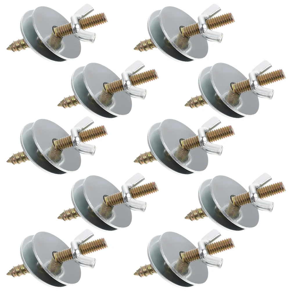 

10 Pcs Birdcage Screw Accessories Perch Fitting Screws Nuts Gasket Retaining with Gaskets Metal Stand