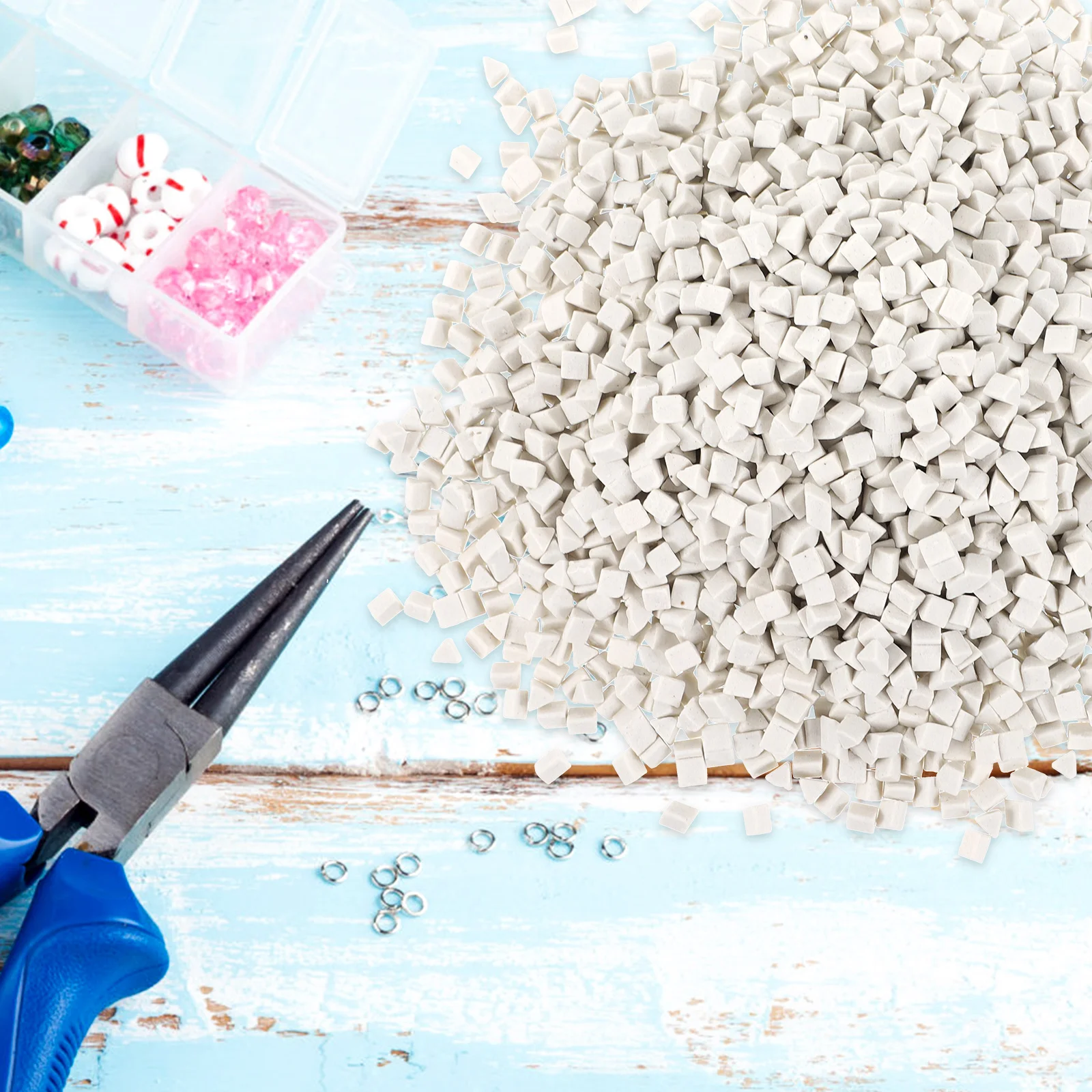 Rocks for Tumbling Craft ing Abrasive Porcelain Polishing DIY Triangle Vibration