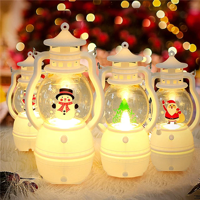 Led Christmas Small Night Light Portable Battery Powered Hanging