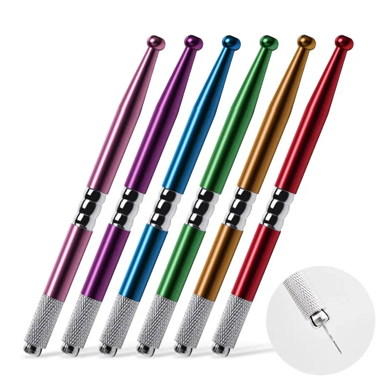

10pcs Manual Pen Machine Professional Permanent Makeup Hand 3D Microblading Eyebrow Tool Tattoo Supply