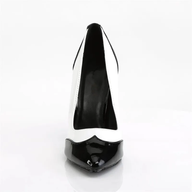 New Spring Autumn Casual Women's 13CM Thin High Heels Shoes Patent Leather Slip on Waterproof Fashion Party Women Shoes