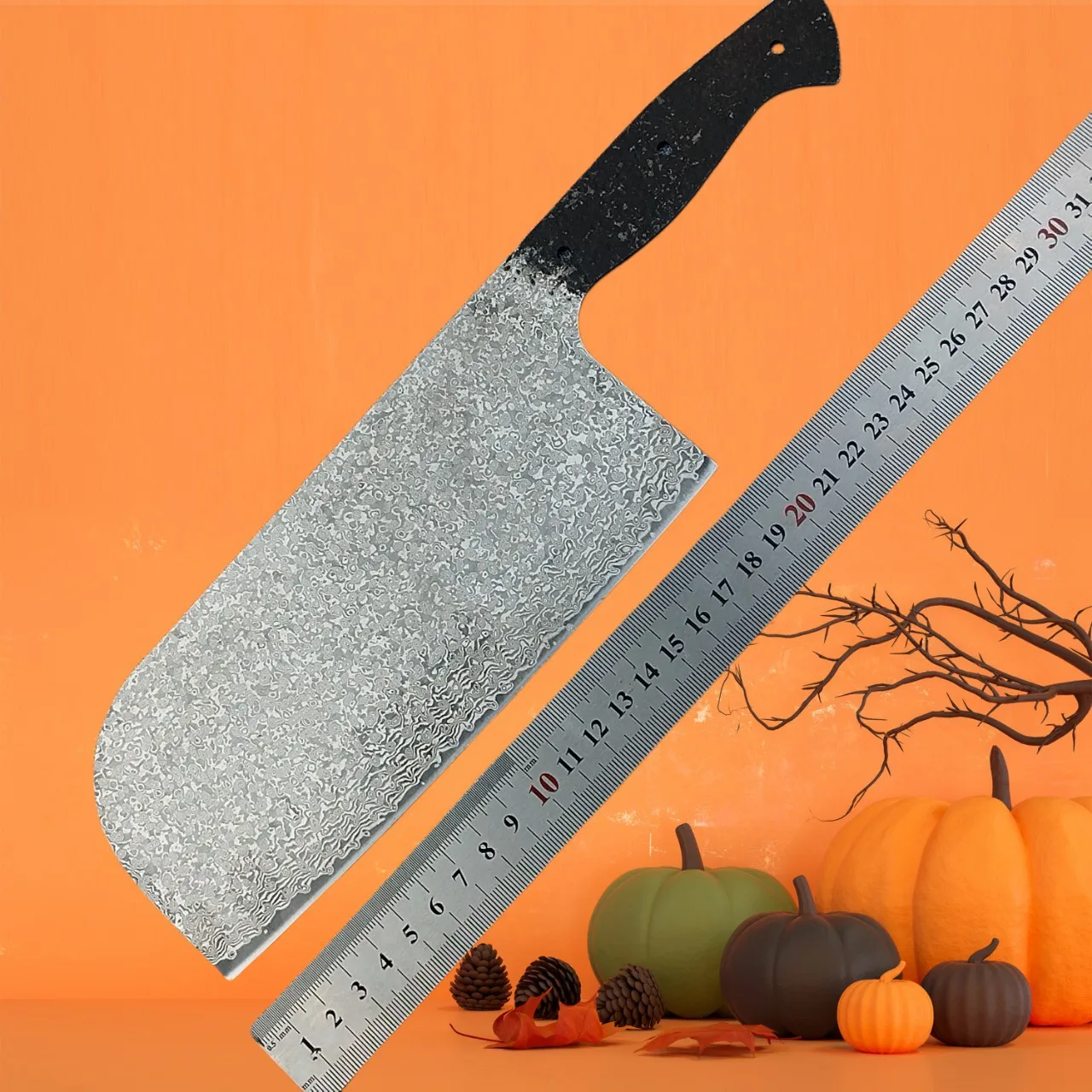 

DIY 7.5 Inch Blade Knife Without Handle Damascus Steel Sharp Chefs Cleaver Slicing Handmade Longquan Kitchen Knife Cooking Tools