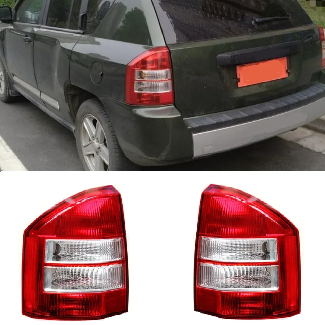 

Rear Stop Brake Tail Light Turn Signal Lamp for Jeep Compass 2007 2008 2009 2010 Assembly Auto Parts