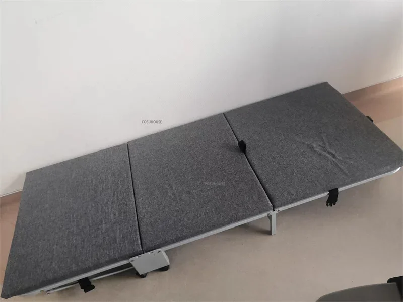 Description Picture 5 of itemMobile Folding Beds Office Adults Single Lunch Break Bed Home Simple Foldable Bedroom Bed Accompanying Hardboard Portable Bed Z