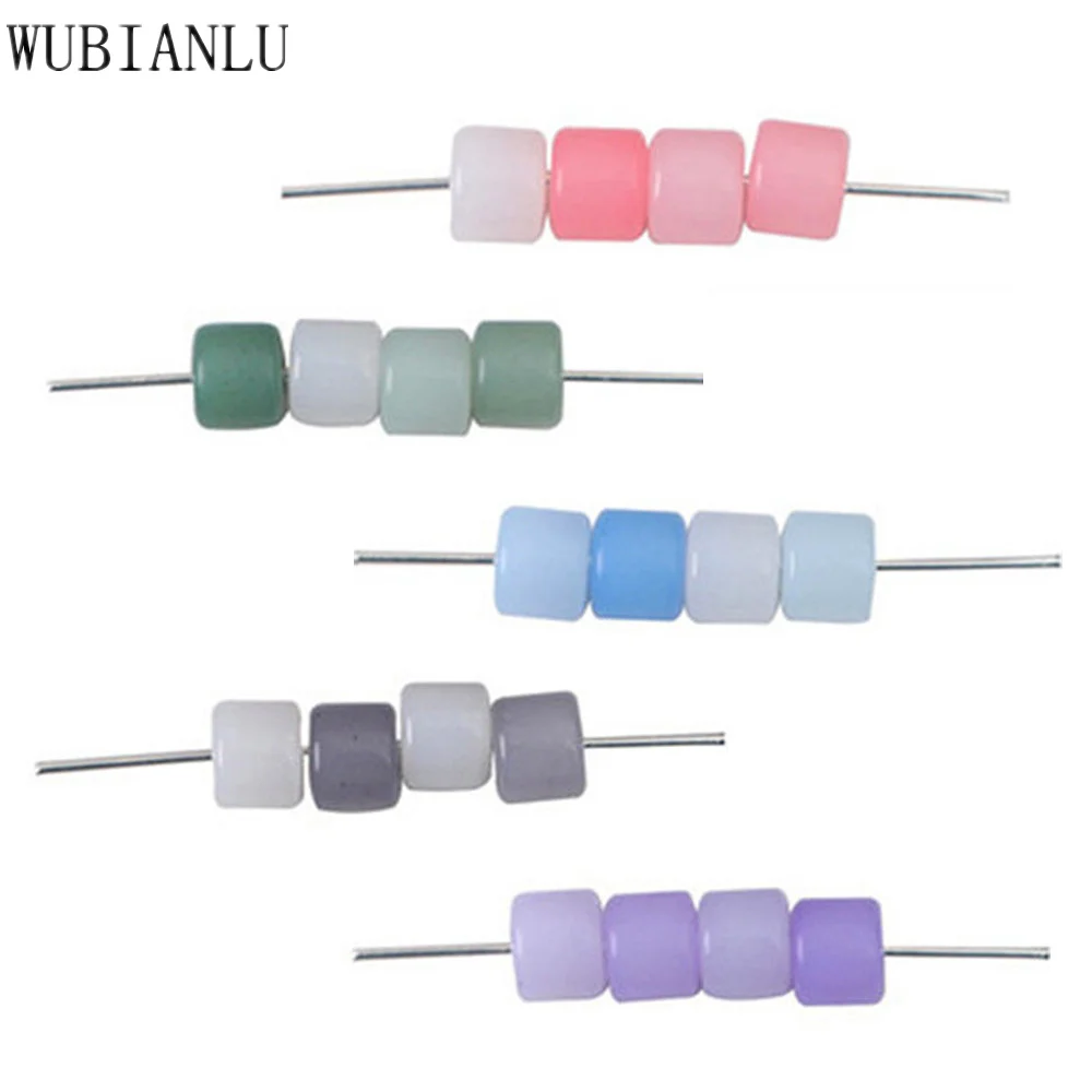 

5 Gradient Cylindrical Acrylic Beads For Jewelry Making DIY Necklace Bracelet Earrings Girls Jewellery Design Accessories 100pcs