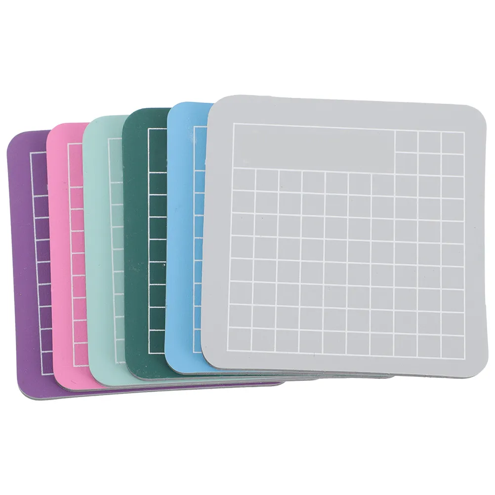 6 Pcs 매트 PVC 공예 봉제 그리드 보드 스크랩북 수동 패드 조각 미니 도구 미니 커팅 보드 액세서리