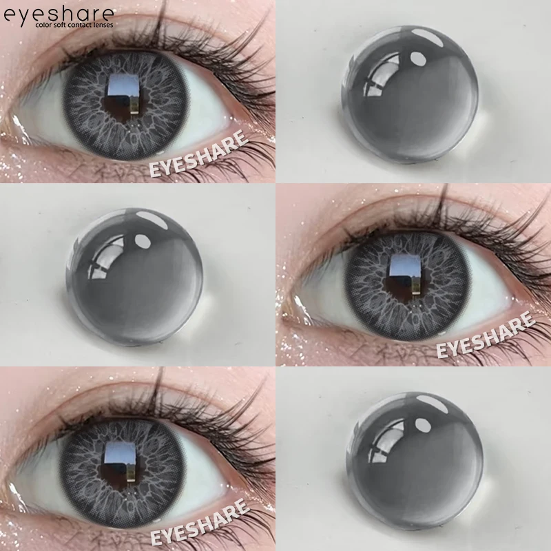 EYESHARE Beauty Brown Color Contact Lenses - 2pcs Enhanced Eye Aesthetic Lenses