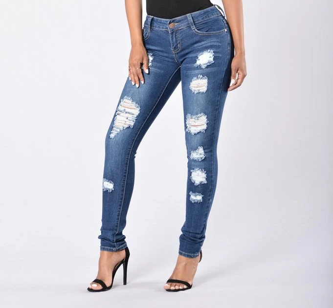 Рисунок 2 - Модные Повседневные рваные джинсовые