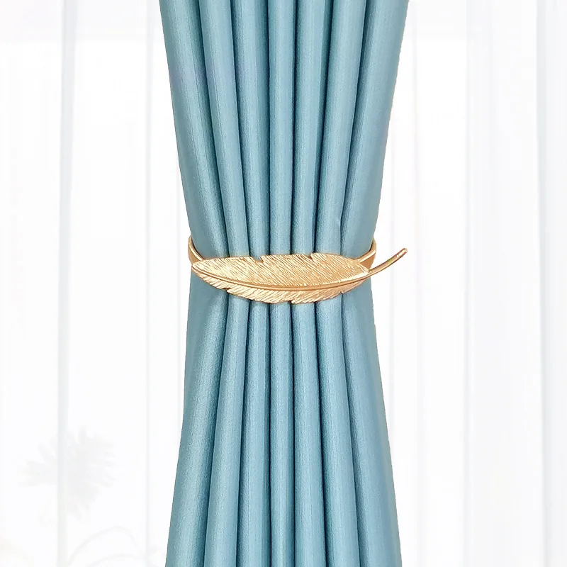 Feder seil Vorhang Raff halter Legierung Vorhänge Holdback elastische Fenster Vorhang Krawatten Rücken für dekorative Vorhang Hold backs Gold – Detail 10